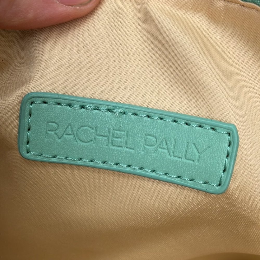 Rachel Pally Purse Wallet Fold Over Clutch Floral Pink Green Zip Closure - Picture 8 of 9